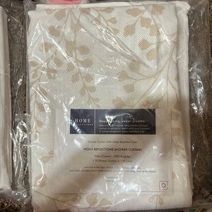 New shower curtain. With water repellant liner. 72x72